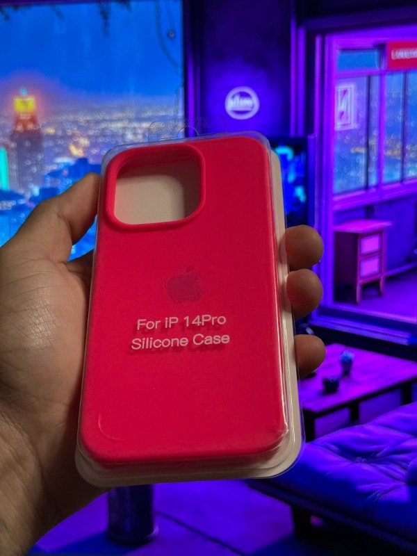 Producto - FUNDA SILICONE IPHONE 14 PRO (CEREZA)