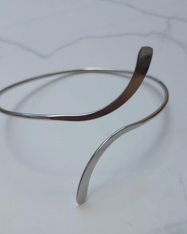 Producto - Brazalete Cruzado - Plateado