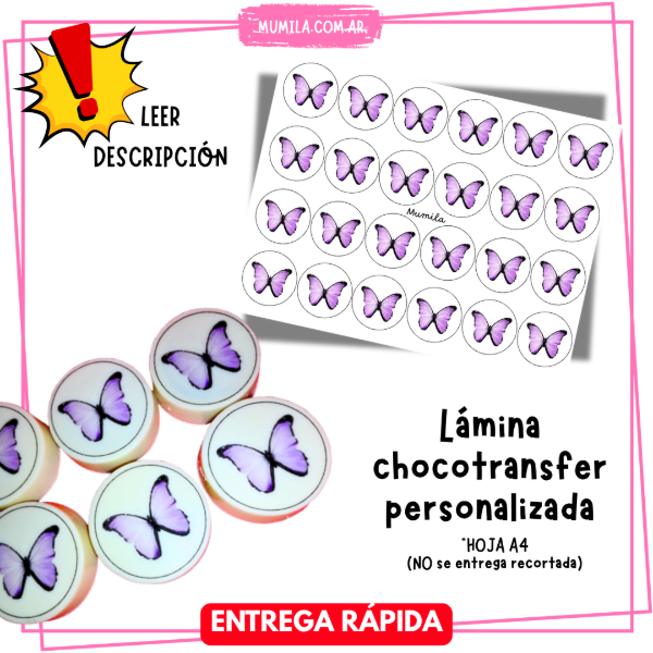 Producto - Lamina chocotransfer OREO Personalizada Entrega RÁPIDA