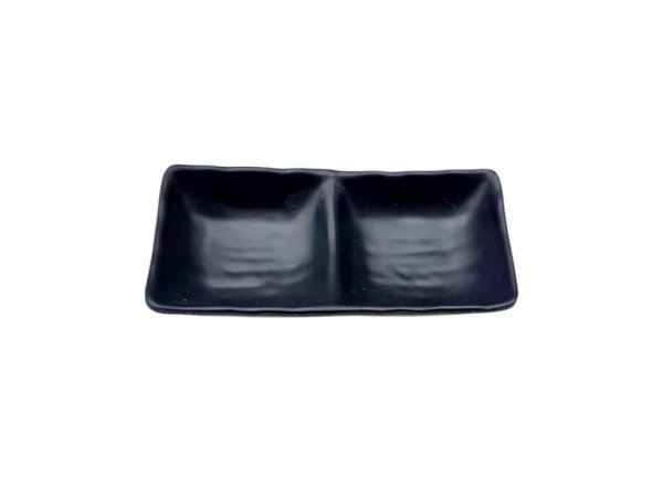 Producto - PLATO DE MELAMINA NEGRO X2 8X16CM BNB65300