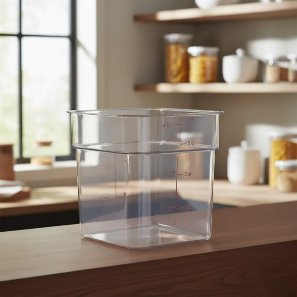 Producto - Recipiente Cuadrado Policarbonato Cambro 3,8 Litros