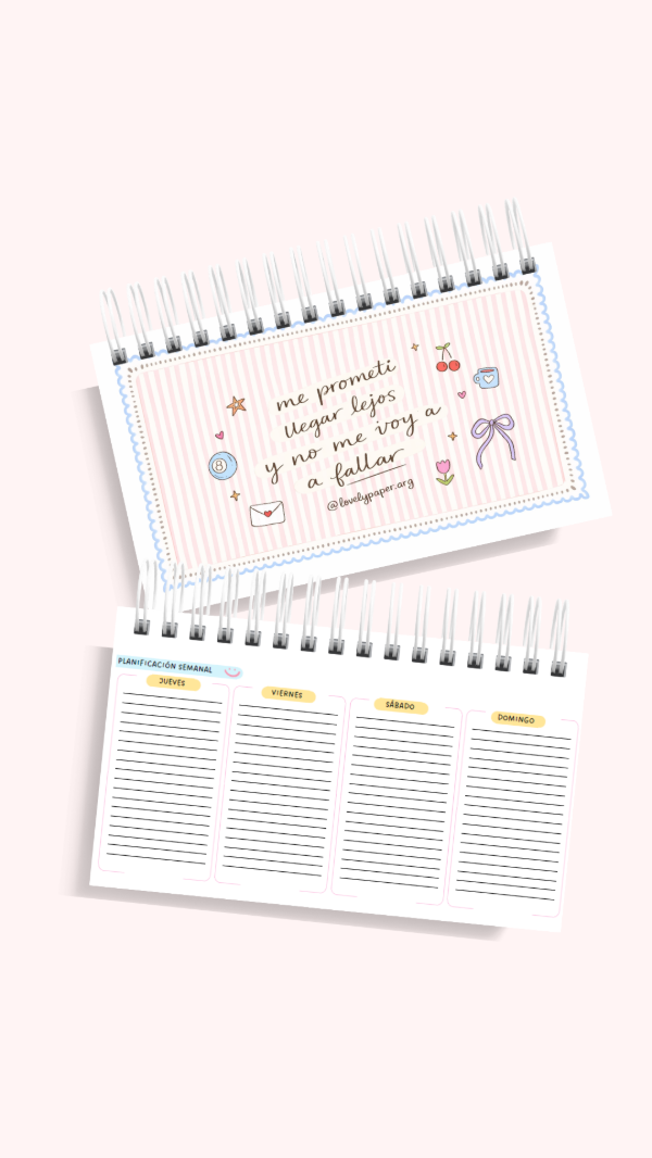 Producto - Planner Perpetuo Pocket Semanal Pequeño, práctico y siempre a mano MOD9