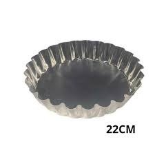 Producto - TARTERA HOJALATA FIJA RIZADA 22 CM.