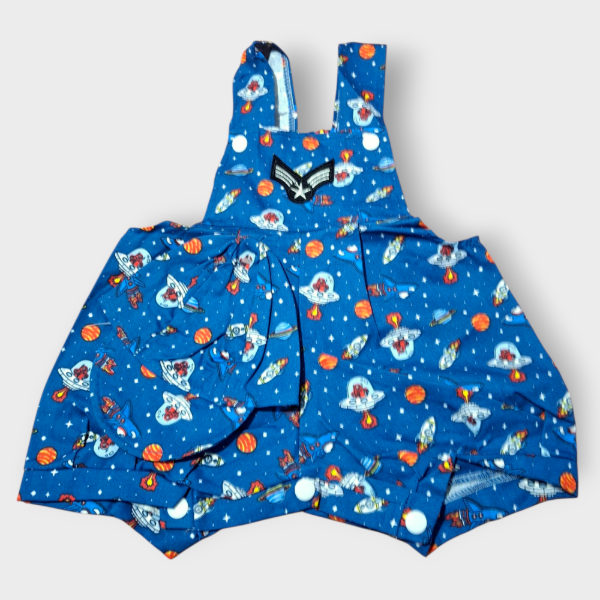 Producto - Jardinero Bebé de Gabardina Escudo + Gorra T6