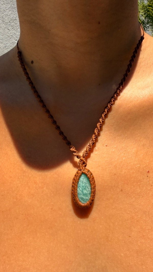 Producto - Collar Amuleto Amazonita -  Armonía