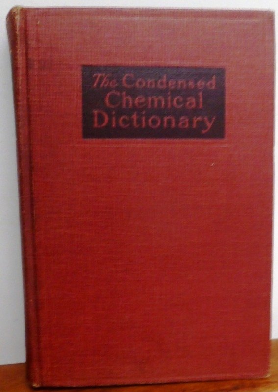 Producto - THE CONDENSED CHEMICAL DICTIONARY -  1942 - DICCIONARIO INGLES