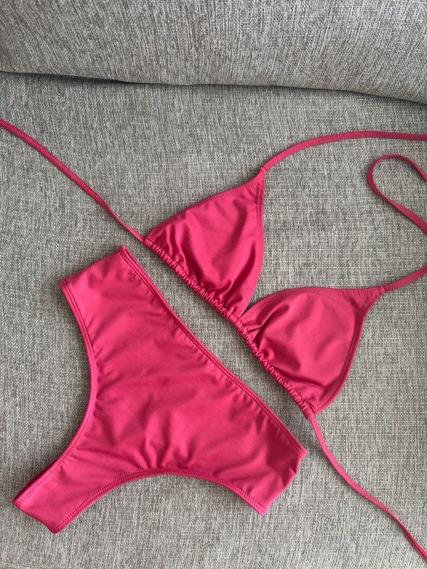 Producto - Bikini Tiro Alto Rosa