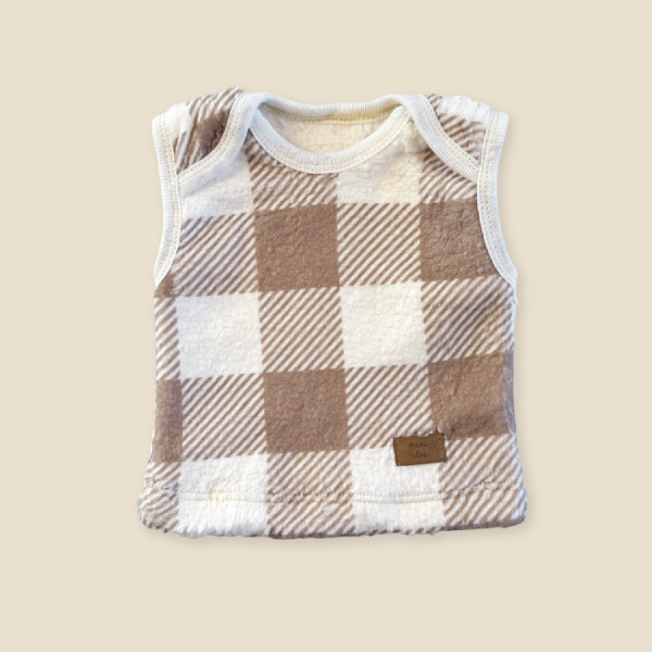 Producto - Chaleco corderito Cuadrille beige