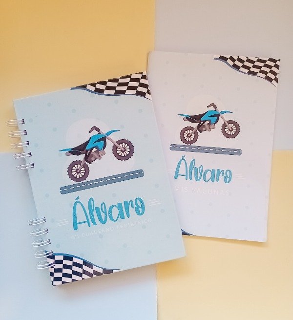 Producto - Cuaderno Pediátrico + Libreta de Vacunas Moto