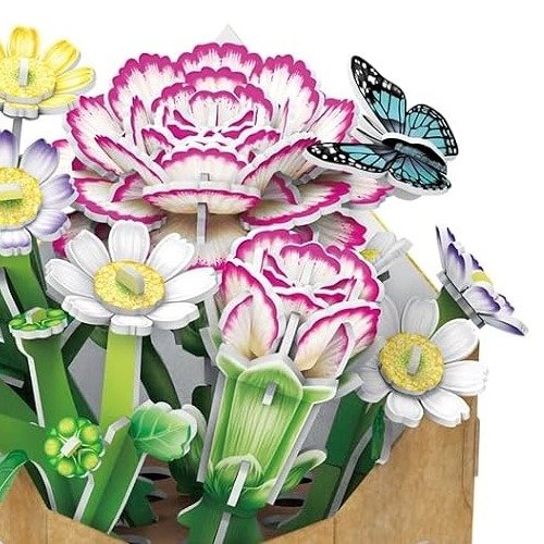 Producto - ROMPECABEZAS FLORES 3D - CLAVEL (134 PIEZAS) - 2