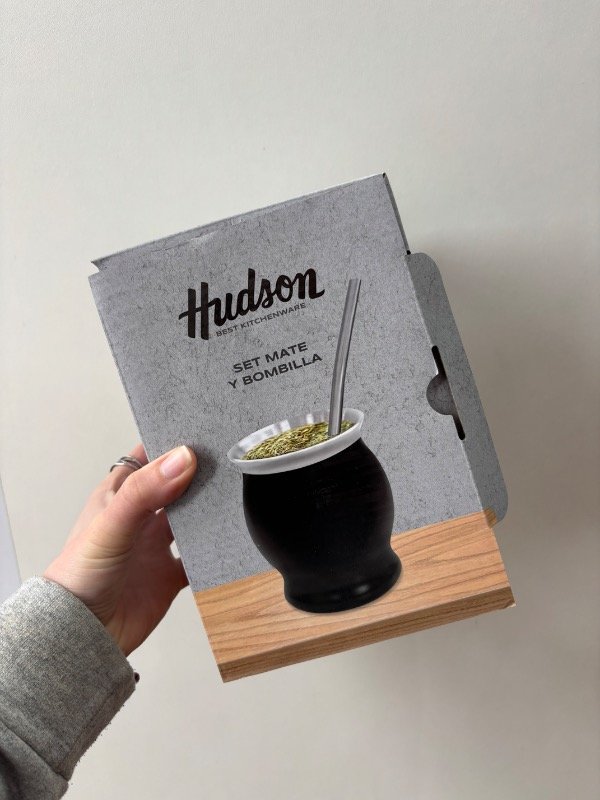 Producto - Mate Hudson negro en caja - 1