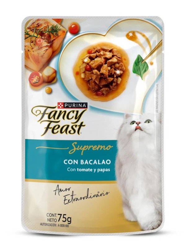 Producto - Pouch FANCY FEAST Supremo Bacalao x 75 gr