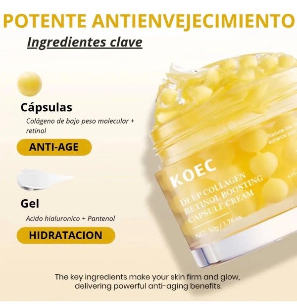 Producto - Koec cápsulas faciales retinol + colageno - 1