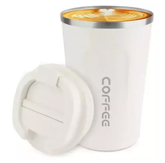 Producto - VASO DE CAFÉ TÉRMICO AC INOX BLANCO