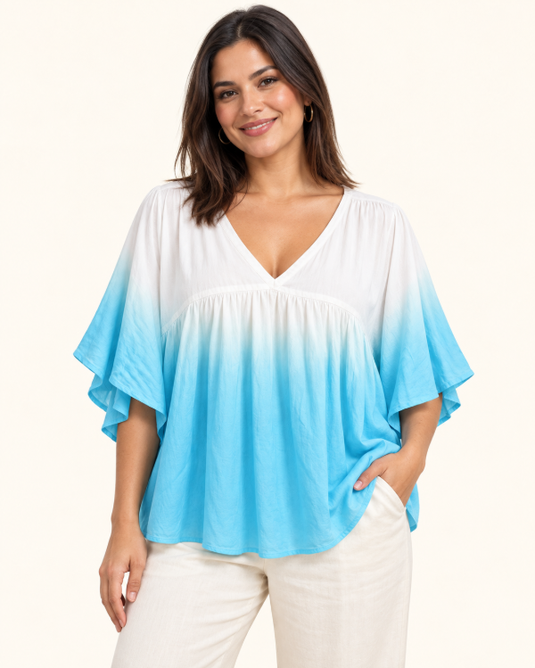 Producto - Blusa Camisola Escote en V Degrade/ Batik - 0