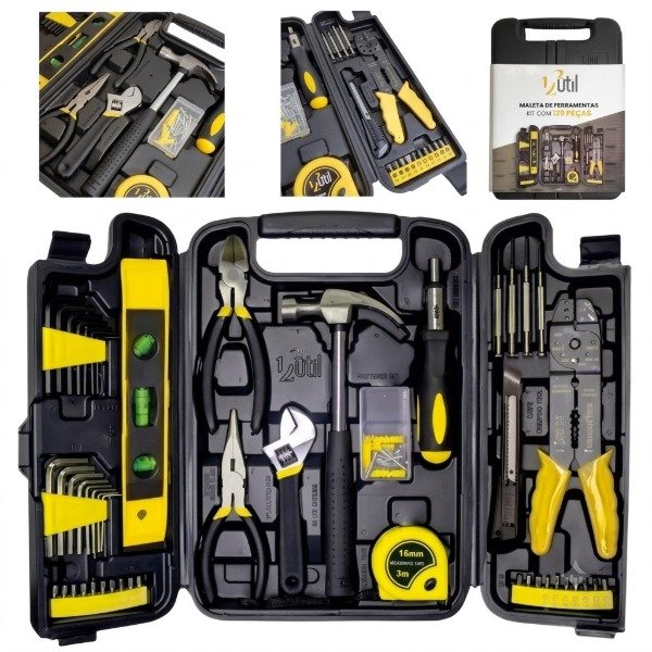 Producto - HE1617 SET DE HERRAMIENTAS 129PIEZAS CAJA MALETIN