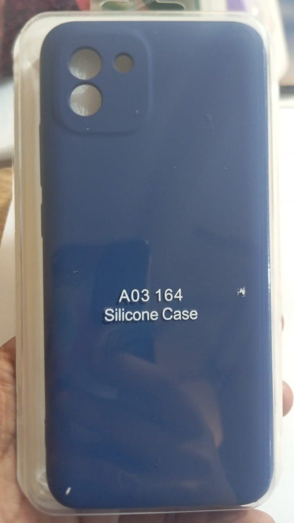 Producto - Funda Silicone Case Azul para Samsung A03