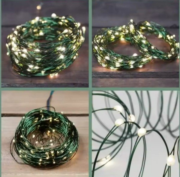 Producto - Guirnalda 500 Luces Rollo Led Alambre Cálida 50m Con Control - 1