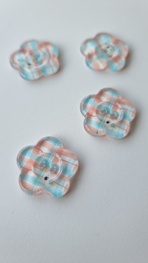 Producto - Botón de resina FLORAL 7