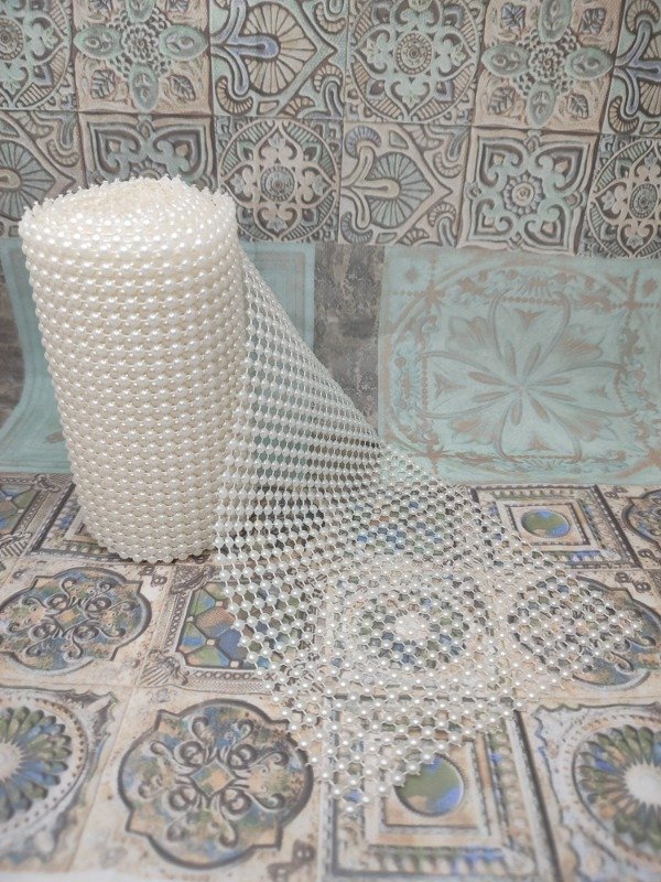Producto - Falso strass media perla blanca