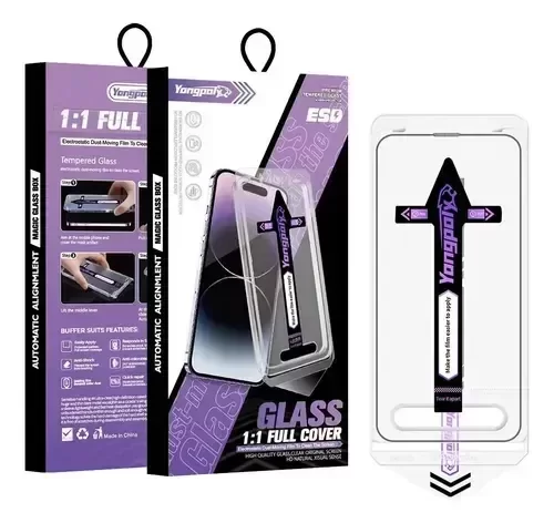 Producto - Kit instalador + vidrio templado - iPhone 14 Pro/15/16