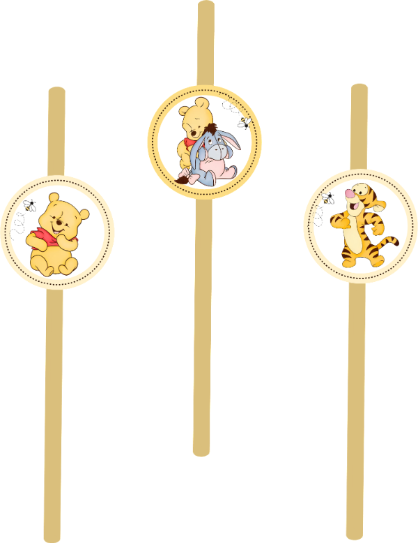 Producto - SORBETES WINNIE POOH X 10
