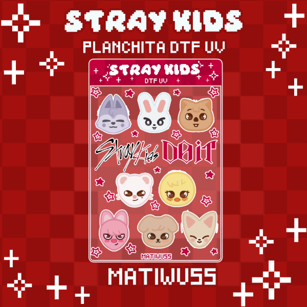 Producto - PLANCHITA DTF UV STRAY KIDS
