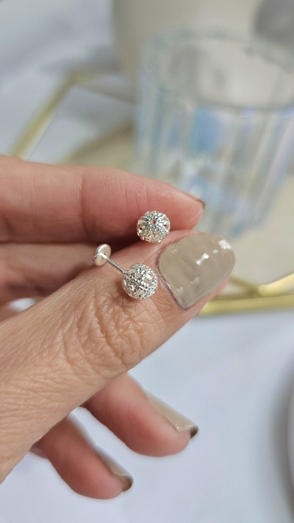 Producto - Abridor bolita calada 6mm. Plata