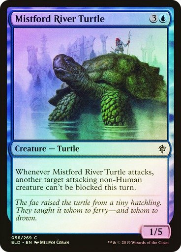 Producto - Mistford River Turtle Foil  Throne of Eldraine