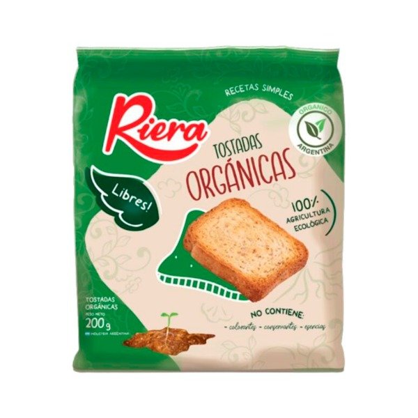 Producto - Tostadas Organicas x 200g - Riera