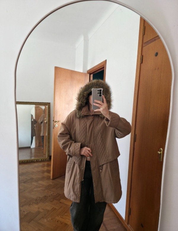 Campera peluchín marrón — imagen 6