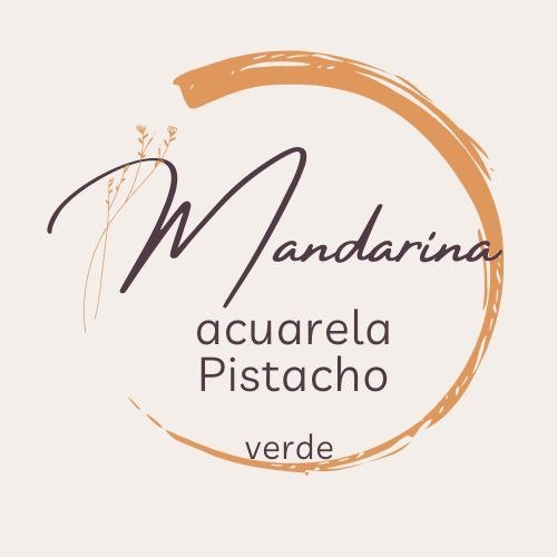 Producto - Acuarelas Mandarína (Cerámica) PISTACHO - (Verde Claro)