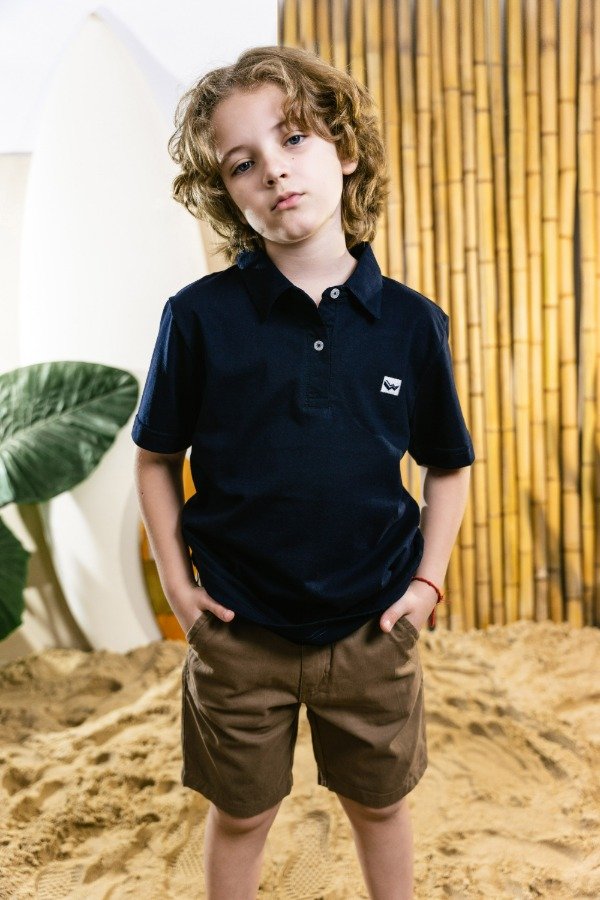 Producto - Chomba lisa negra