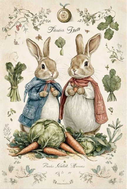 Producto - ESTAMPA Sr. y Sra. Rabbit