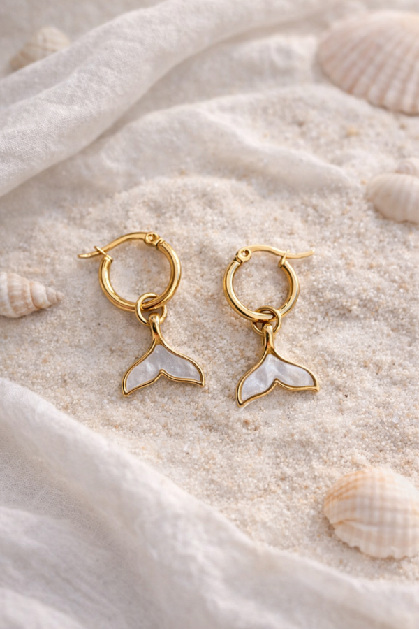 Producto - Aros Cola de Delfín (dorado)