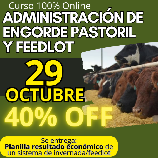 Producto - Curso Online: Administración Integral de Engorde Pastoril y Feedlot - 0