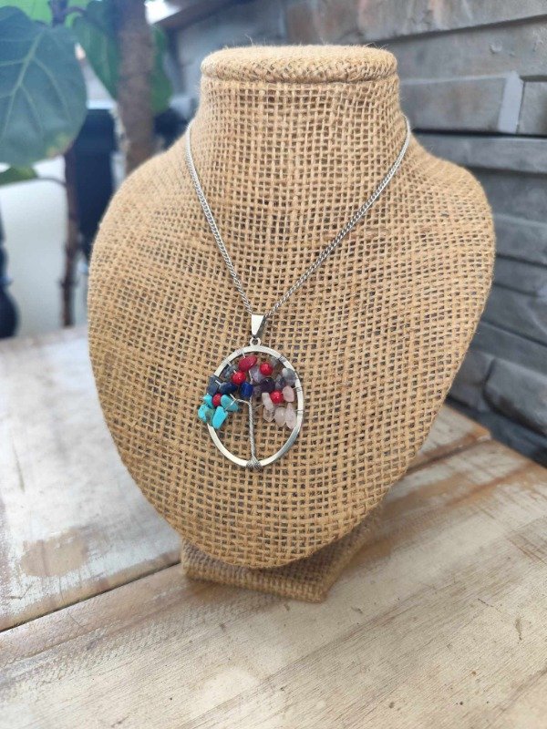 Producto - Collar ovalado colores. Acero quirúrgico.