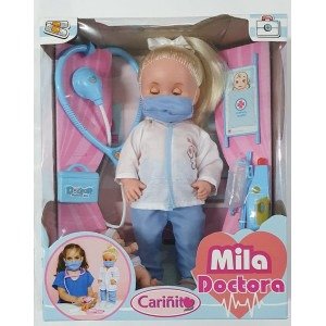Producto - MUÑECA MILA PEDIATRA C/BEBE Cód6120