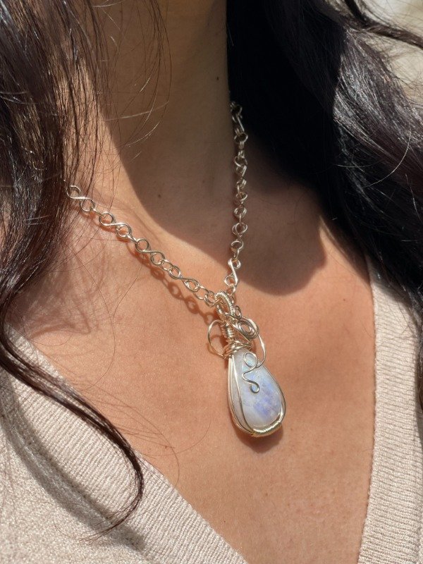 Producto - Collar Infinito - Piedra de la Luna - 1