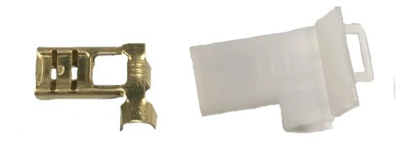 Producto - TERMINAL HEMBRA BANDERA 6.3 MM CON AISLANTE X PAR