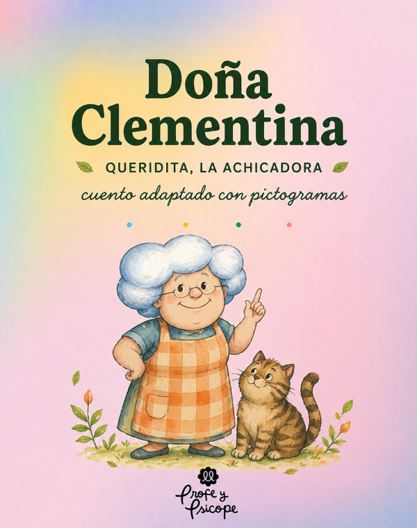 Producto - DOÑA CLEMENTINA CUENTO ADAPTADO CON PICTOGRAMAS PARA TEA Y TEL