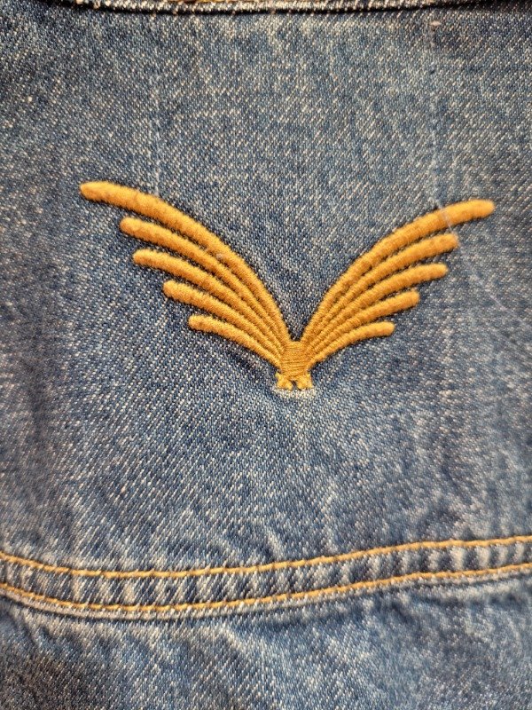 Producto - Campera RAPSODIA de jean azul corta desflecada Talle 18 años - PRECIO: 56X - 3