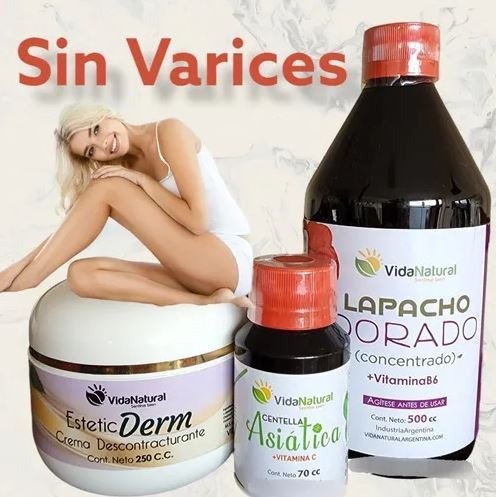 Producto - Sin Varices Arañitas Dolores Piernas Edemas Venillas COMBO CIRCULATORIO