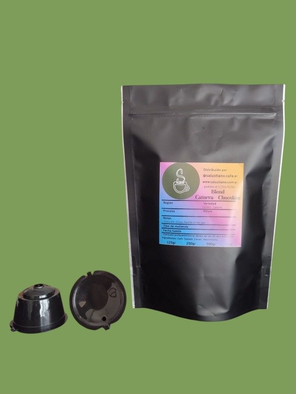 Producto - Blend Colombia Caturra - Chocolate + 2 cápsulas reusables Dolce Gusto