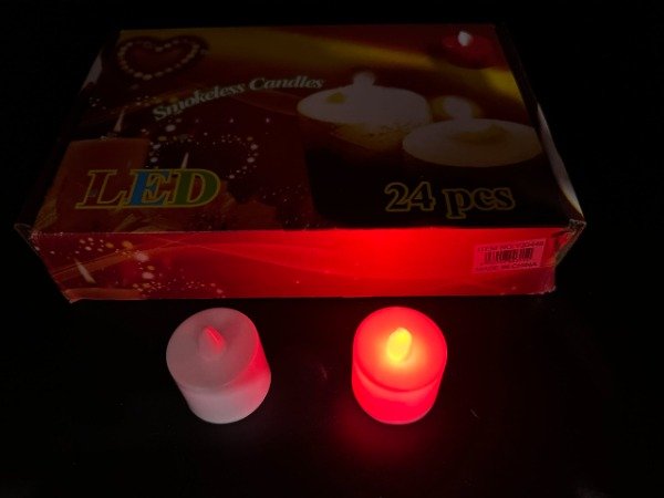 Producto - YJ0448 3,4cm Velita Led Multicolor 24U