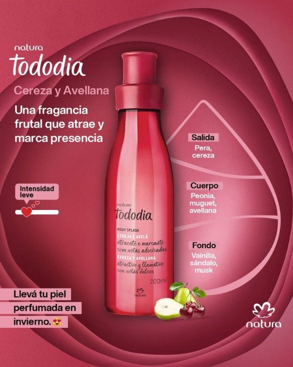 Producto - Body Splash Cereza y Avellana - Tododia