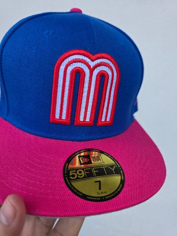 Mexico world baseball pink visor skyblue new era — imagen 2
