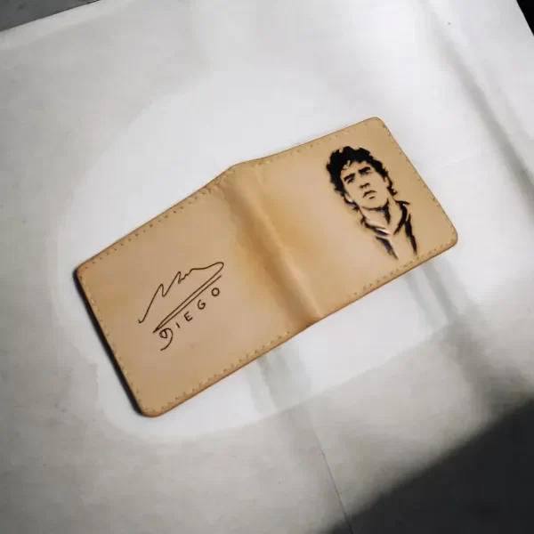 Producto - billetera maradona de cuero