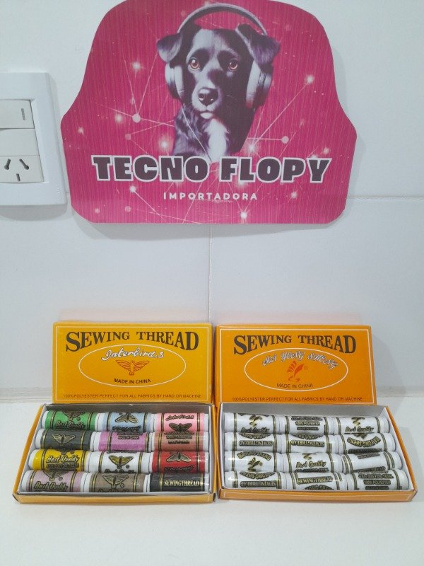 Producto - Hilos x12 colores blanco