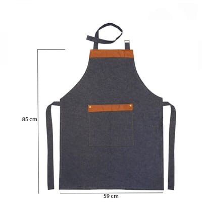 Producto - DELANTAL JEAN LISO CON ECOCUERO Y TACHAS